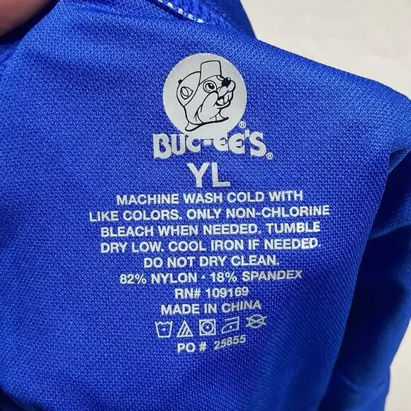 Buc-ees Swimsuit Girls Youth Large YL One Piece Bathing Suit Overall Print - Picture 4 of 4